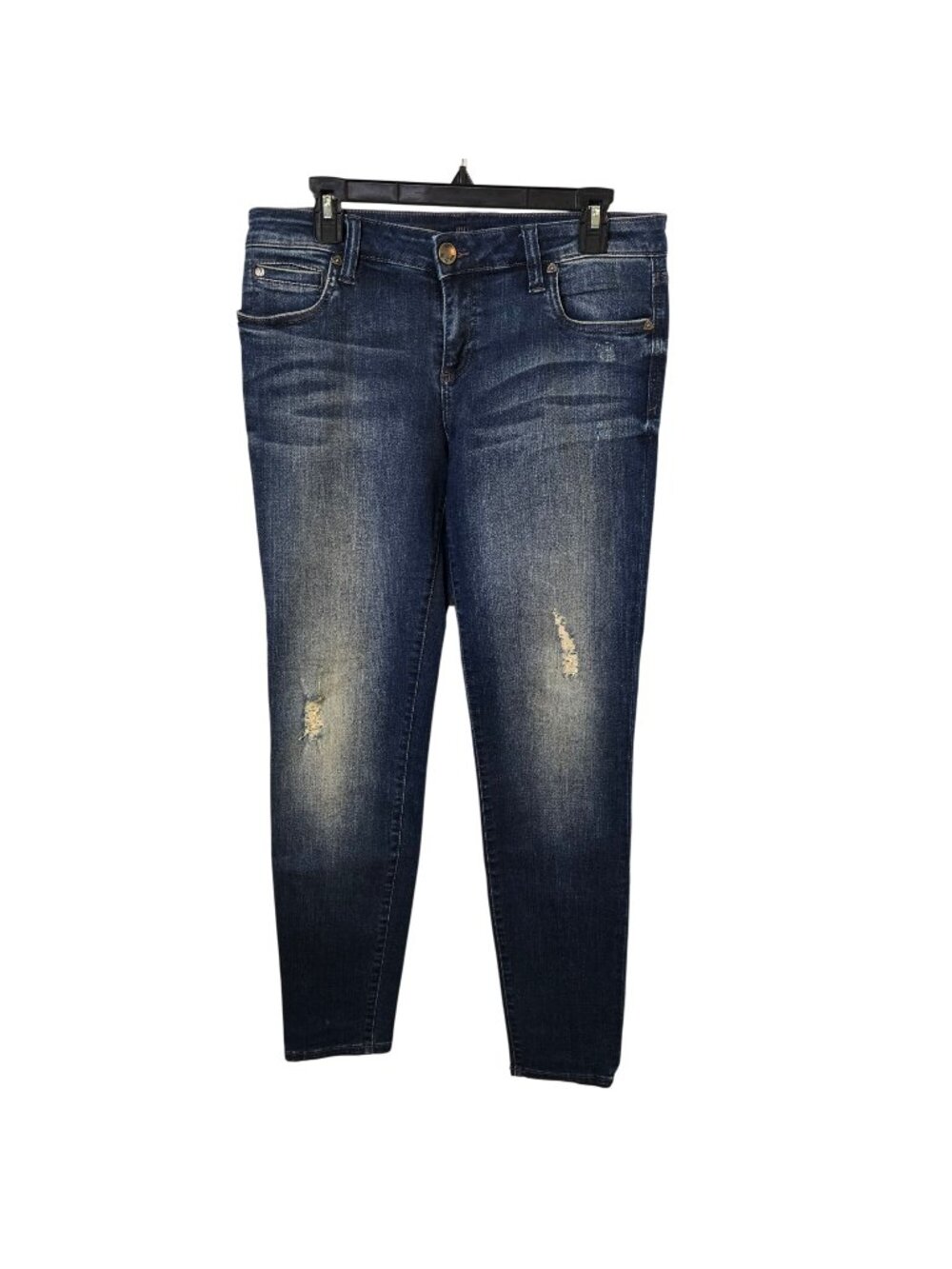Kut from the Kloth Mia Toothpick Skinny Distressed Jeans Size 8